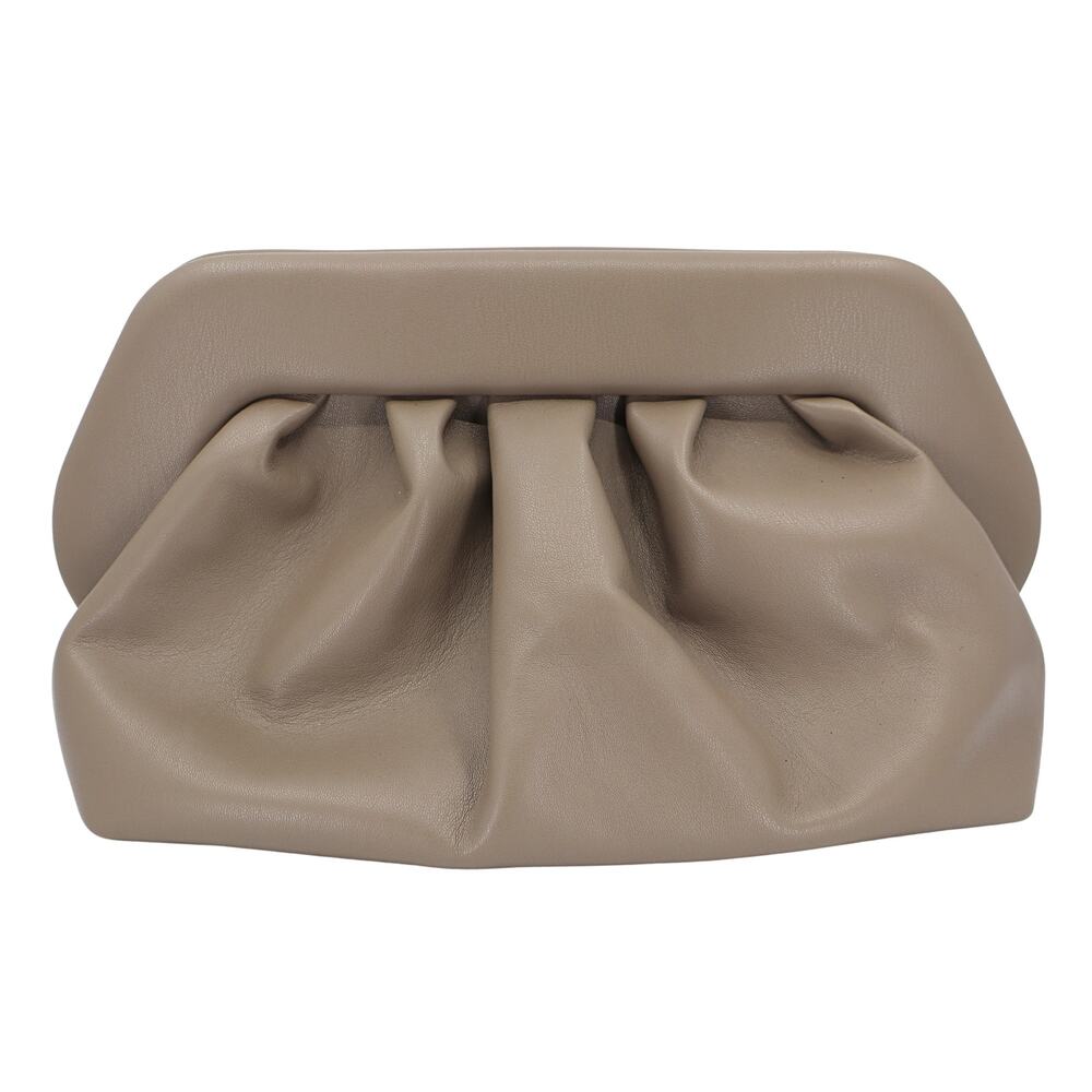 THEMOIRE Bios Baguette Vegan Leather Clutch - Dusty Brown